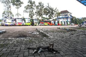 Preparations For The 2024 Eid Al-Fitr Homecoming At The Sukabumi Bus Terminal, Indonesia