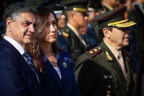 Argentine President Javier Milei Leads The Central Event For A New Anniversary Of The Malvinas War Together With Ministers