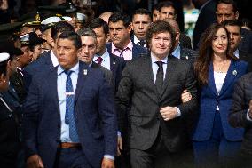 Argentine President Javier Milei Leads The Central Event For A New Anniversary Of The Malvinas War Together With Ministers