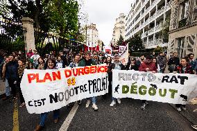 National Education Strike In Paris