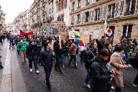 National Education Strike In Paris
