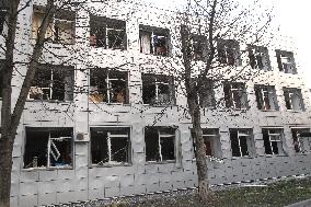 Russian missile attack damages educational institution in Dnipro