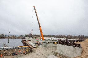 Pärnu bridge contruction