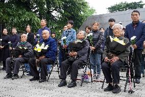 CHINA-JIANGSU-NANJING-NANJING MASSACRE VICTIMS-QINGMING FESTIVAL-REMEMBRANCE (CN)