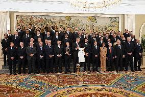 King Felipe In Audience With Real Madrid Basketball Team - Madrid