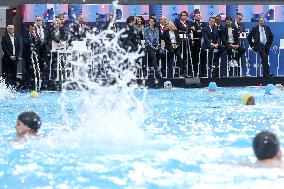 Macron Inaugurates The Olympic Aquatic Centre - Saint-Denis