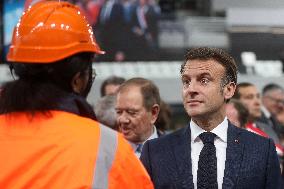 Macron Inaugurates The Olympic Aquatic Centre - Saint-Denis