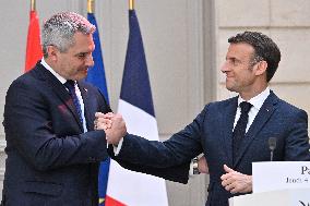 French President Meets Austrian Chancellor - Paris