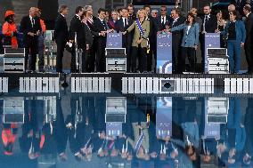 Macron Inaugurates The Olympic Aquatics Centre - Saint-Denis