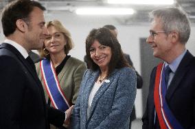 Macron Inaugurates The Olympic Aquatics Centre - Saint-Denis