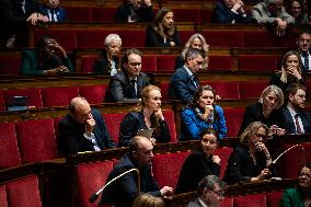 Government Question Time Session At The French National Assembly