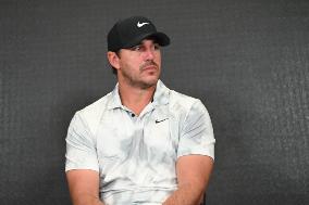 Brooks Koepka Delivers Remarks At Press Conference At LIV Golf