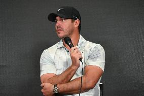 Brooks Koepka Delivers Remarks At Press Conference At LIV Golf