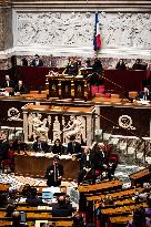 Government Question Time Session At The French National Assembly