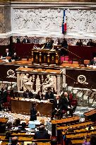 Government Question Time Session At The French National Assembly