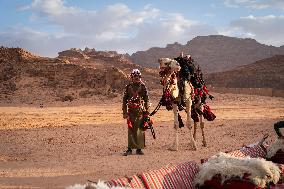 King Of Jordan Visits Bedouin Tribes - Wadi Rum