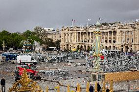 Construction Of The Urban Park La Concorde For The Olympic Games