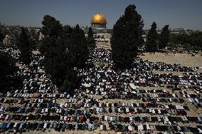 MIDEAST-JERUSALEM-RAMADAN-LAST FRIDAY PRAYERS