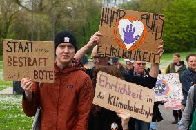 Last Generation Climate Group Protest In Cologne