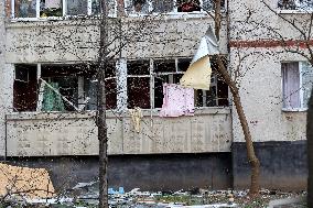Aftermath of Russian attack on Kharkiv on April 6, 2024