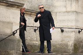 Funeral Of Jean-Yves Le Fur - Paris