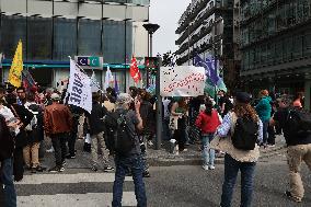 Demonstration Against Student Expulsions - Paris