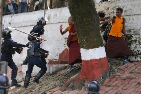 Clash Erupts In Nepal As Protestors Break Into Restricted Area