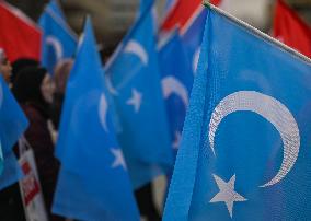 Stand In Support Of East Turkistan Protest In Edmonton