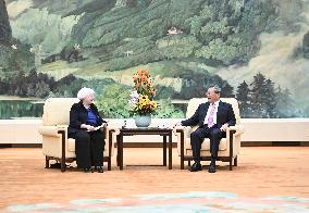 CHINA-BEIJING-LI QIANG-U.S. TREASURY SECRETARY-MEETING (CN)