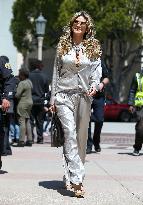 Heidi Klum Arrives At America's Got Talent - LA