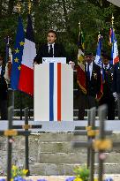 Macron At 80th Anniversary Of The Battle Of Glieres - France