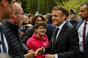 Macron At 80th Anniversary Of The Battle Of Glieres - France