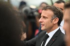 Emmanuel Macron at Maison d'Izieu memorial