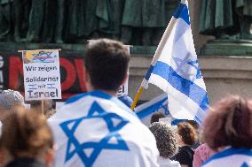 "Solidarity With Israel" Rally In Cologne To Commemorate 6 Months Of Hamas Attack