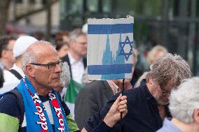 "Solidarity With Israel" Rally In Cologne To Commemorate 6 Months Of Hamas Attack