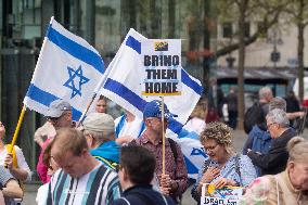 "Solidarity With Israel" Rally In Cologne To Commemorate 6 Months Of Hamas Attack