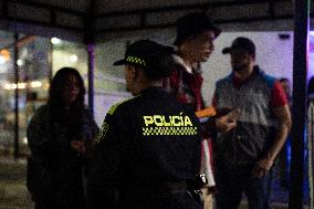 Medellin Security Enforced at Parque Lleras
