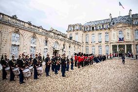 British Troops Join French Guards In A Special Ceremony - Paris