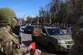Rally in support of captive Azov defenders in Kyiv