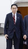 Japan PM Kishida leaves for United States