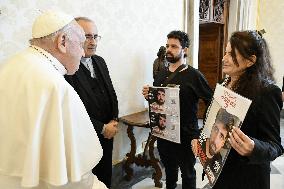Pope Francis Meets With Relatives Of Israelian Hostages - Vatican
