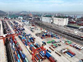 China-Kazakhstan Freight Trains Growth