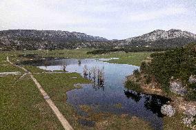 A Lake Has Formed Over Several Hectares In The Caille Plain - Alpes-Maritimes