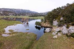 A Lake Has Formed Over Several Hectares In The Caille Plain - Alpes-Maritimes