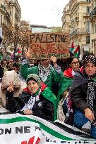 Demonstration In Support Of Gaza Population - Marseille