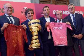 Press Conference For The Arrival Of The Giro D'Italia In Rome