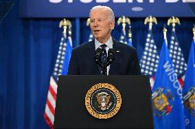 President Joe Biden Delivers Remarks On Student Debt As Israel Vows To Invade Rafah
