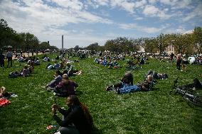 People View Solar Eclipse In DC