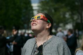 People View Solar Eclipse In DC