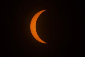 Total Solar Eclipse Observed  In Mazatlan
